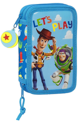 Dvoudílné školní pouzdro Disney|Toy Story|Příběh hraček: Let's Play (12,5 x 19,5 x 4 cm)