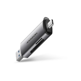 AXAGON CRESAC USB3.2 Gen 1 TypeC + TypeA externí čtečka karet SD/microSD podpora UHSI