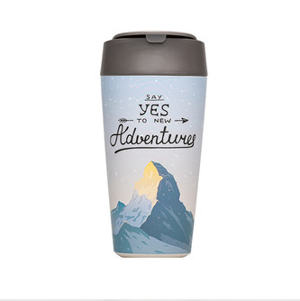Bioloco Ekologický cestovní hrnek deluxe Adventures 420 ml