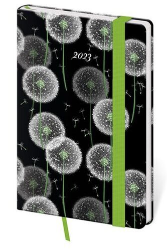 Diář 2023 týdenní kapesní Vario - Dandelion s gumičkou