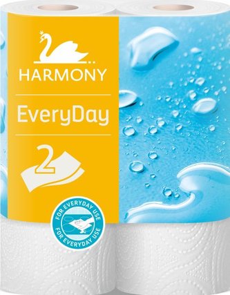 Harmony Kuchyňské papírové utěrky Every Day 11 m, 2 vr., 2 ks v balení Harmony Kuchyňské papírové utěrky Every Day 11 m, 2 vr., 2 ks v balení