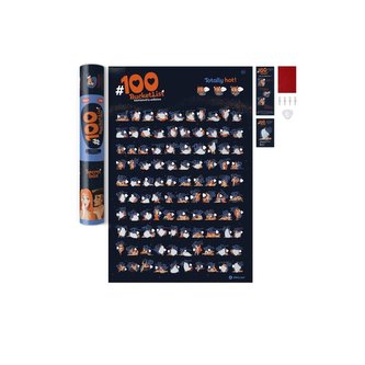 Mapa zdrapka - #100 Bucketlist Kamasutra Edition