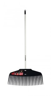 Hrábě švédské pevný plast 500 mm - s hliníkovou násadou 150 cm
