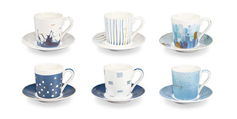 TESCOMA Šálek na espresso s podšálkem myCOFFEE, 6 ks, Deep blue