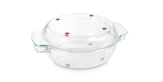 TESCOMA Kulatý pekáč s poklopem GrandCHEF 32 cm, skleněný