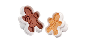 TESCOMA Vykrajovače s pečiatkou DELÍCIA, 2 ks, panáčikovia