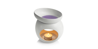 TESCOMA Aromalampa pro vonný vosk FANCY HOME Stones, bílá