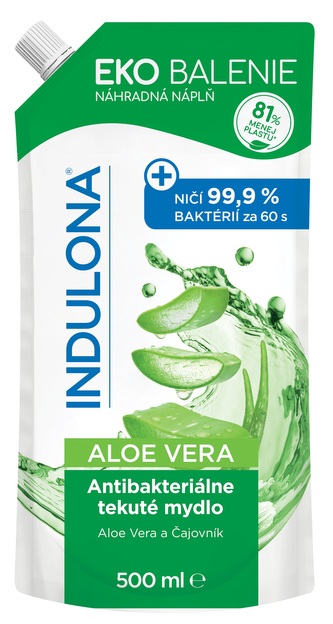 Mýdlo tekuté 500 ml antibakterialní ALOE VERA  indulona - ná
