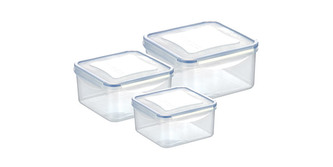 TESCOMA Dóza FRESHBOX 3 ks, 1,2; 2,0; 3,0 l, čtvercová
