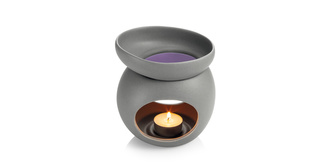TESCOMA Aromalampa pro vonný vosk FANCY HOME Stones, šedá