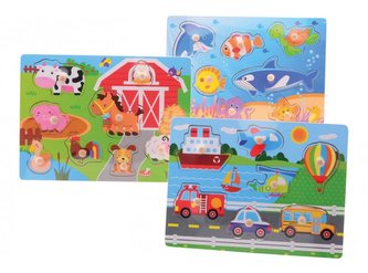 Dřevěné puzzle s úchytem malé