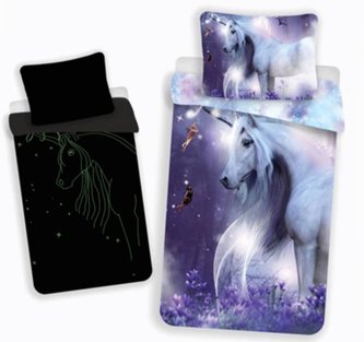 POVLEČENÍ UNICORN - SVÍTÍCÍ VE TMĚ