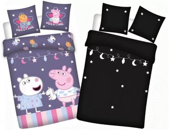 OBLIEČKY PEPPA PIG - SVIETIACE V TME