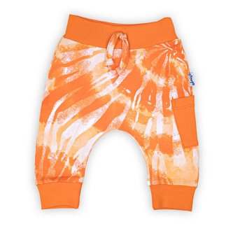 Kojenecké bavlněné tepláčky Nicol Tomi oranžová - velikost 56 (0-3m)