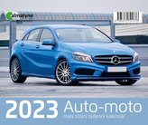 Kalendář 2023 Auto moto, stolní, týdenní, 148 x 125 mm