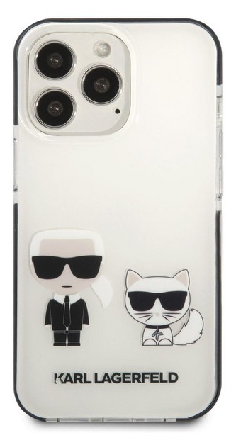 Karl lagerfeld TPE puzdro iPhone 13 Pro, biele