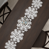 Žakárový běhoun SNĚŽENKA 120x30 cm bílá MyBestHome
