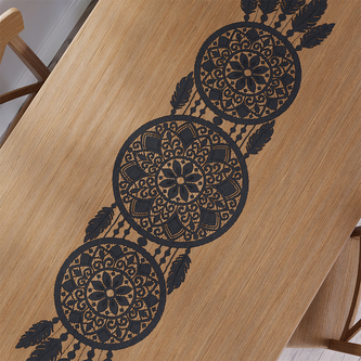 Žakárový běhoun ALIA 140x36 cm černá MyBestHome