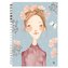 Zápisník s autorskou ilustráciou Ivony Knechtlovej – Slečna s venčekom