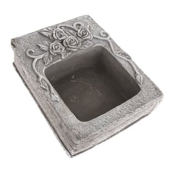 Betonový obal na květináč - kniha, 0/6
