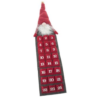 Textilní adventní kalendář - trpaslík, 0/24