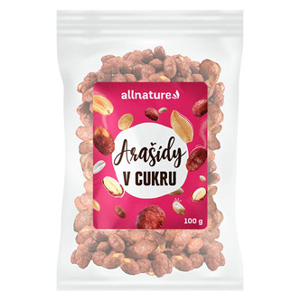 Allnature Arašídy v cukru 100 g