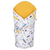 Zavinovačka s kokosovou výztuží a mašlí New Baby Město hořčicová