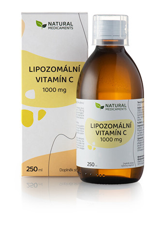Natural Medicaments Lipozomální vitamín C tekutý 1000 mg 250 ml
