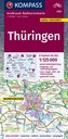 KOMPASS Großraum-Radtourenkarte 3707 Thüringen 1:125.000