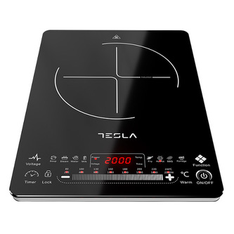 Vařič Tesla, IC400B, jednoplotýnka, ultra tenký, LED displej, 2000 W