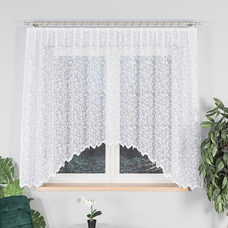 Dekorační oblouková krátká záclona ZUZANNA 160 bílá 300x160 cm MyBestHome