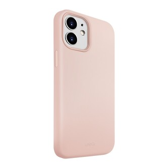 UNIQ Lino Hue Antimicrobial iPhone 12 mini růžový