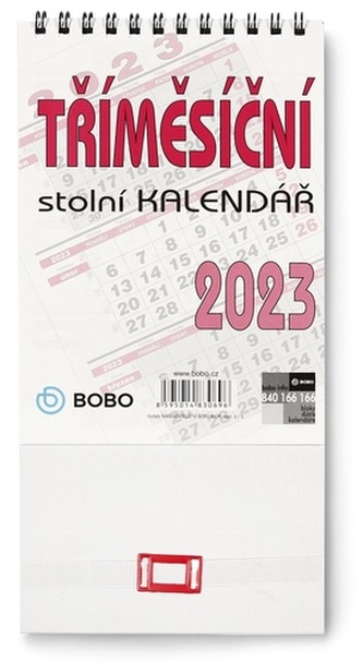 Tříměsíční 2023 - stolní kalendář