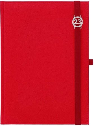 Kalendarz 2023 A5 Dzienny Cross czerwony