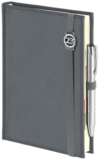 Kalendarz 2023 A5 Dzienny Cross szary