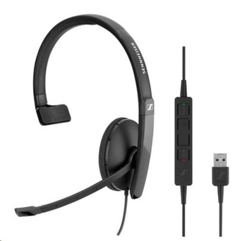 SENNHEISER SC 130 USB headset - jednostranná sluchátka s mikrofonem