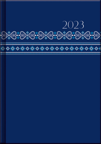 Týdenní diář A5 cz/sk Print Blue