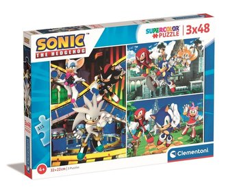 Clementoni Puzzle Sonic 3x48 dílků