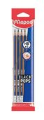 Ołówek z gumką Blackpeps blue HB 6szt MAPED