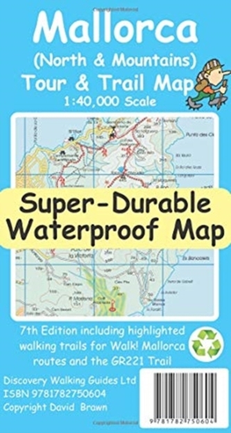 Mallorca North & Mountains Tour & Trail Super-Durable Map (7th ed)