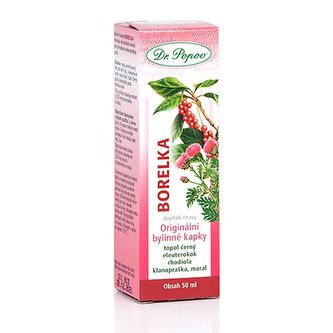 Borelka, originálne bylinné kvapky, 50 ml Dr. Popov