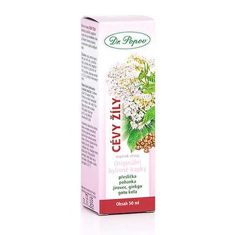 Cievy - žily, originálne bylinné kvapky, 50 ml Dr. Popov