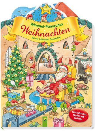 Wimmel-Panorama Weihnachten zum Ausklappen und Aufstellen