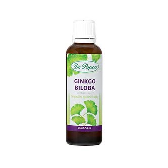 Ginkgo biloba, originálne bylinné kvapky, 50 ml Dr. Popov