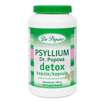 Psyllium Dr. Popova DETOX kapsula, 120 ks Dr. Popov