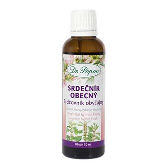 Srdečník obecný, originální bylinné kapky, 50 ml Dr. Popov Srdečník obecný, originální bylinné kapky, 50 ml Dr. Popov