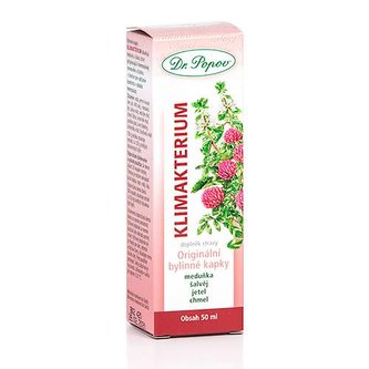 Klimaktérium, originálne bylinné kvapky, 50 ml Dr. Popov
