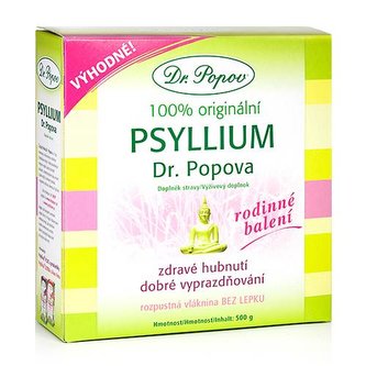 Vláknina Psyllium, 500 g Dr. Popov Vláknina Psyllium, 500 g Dr. Popov