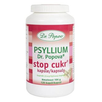 Psyllium Dr. Popova STOP CUKOR kapsule, 120 ks Dr. Popov
