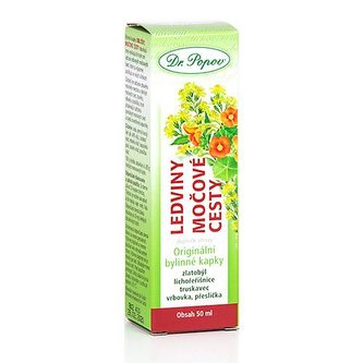 Obličky - močové cesty, originálne bylinné kvapky, 50 ml Dr. Popov